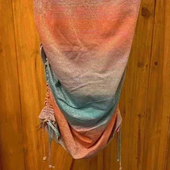 Le Superbe Barccara Tank Dress-Metallic Surf Stripe-Small NWT - Picture 8 of 11